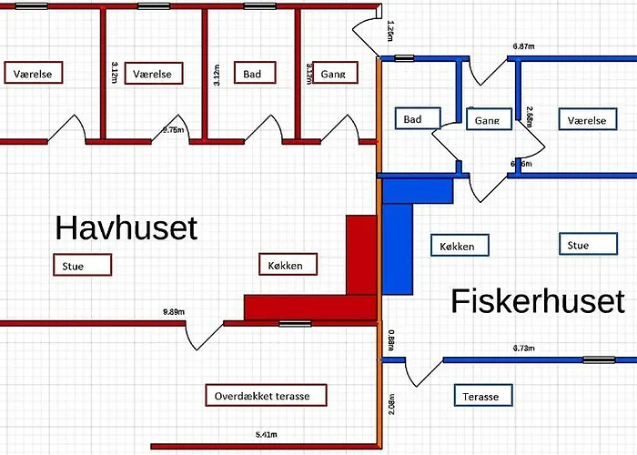 بيت للعطل Havhuset I - I Byen, Ved Stranden *
